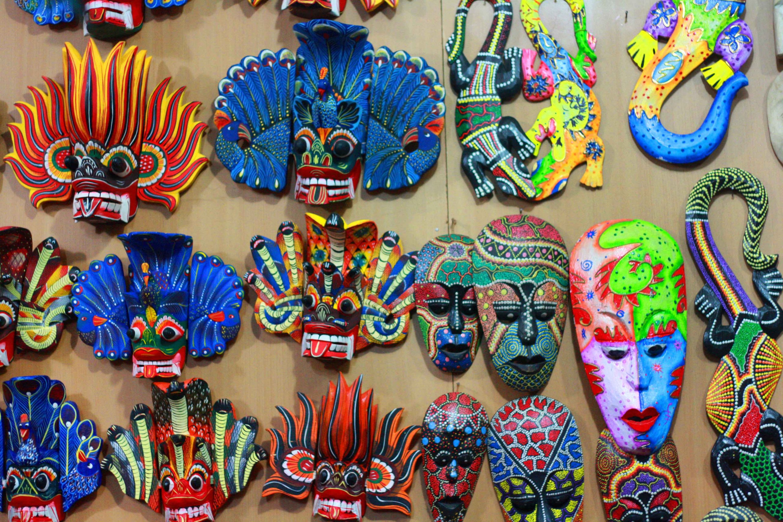 traditional mask in Sri Lanaka, Shanti Voyage